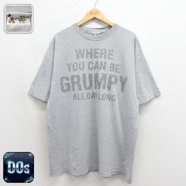 00s 半袖Tシャツ ディズニーしらゆきひめ グレー メンズXL相当 | 古着