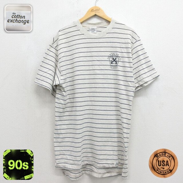 90s 半袖Tシャツ イカリ グレー メンズL相当 | 古着
