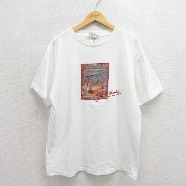 90s 半袖Tシャツ ホノルル ホワイト メンズXL相当 | 古着