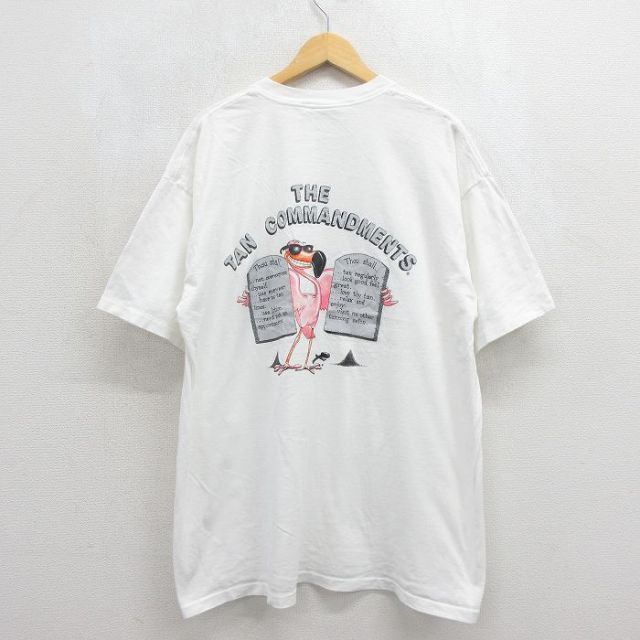 All Sport 90s 半袖Tシャツ 鳥 ホワイト メンズXL相当 | 古着