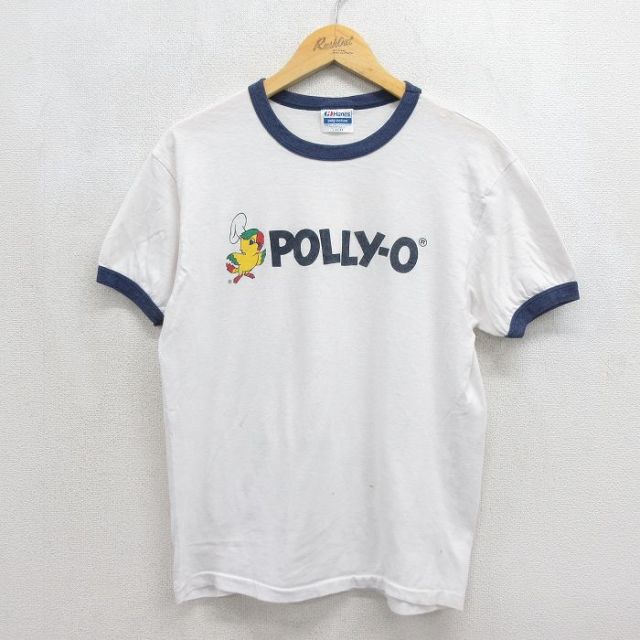 ヘインズ 80s 半袖Tシャツ POLLY ホワイト メンズM相当 | 古着