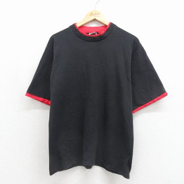 90s 半袖Tシャツ ブラック メンズL相当 | 古着