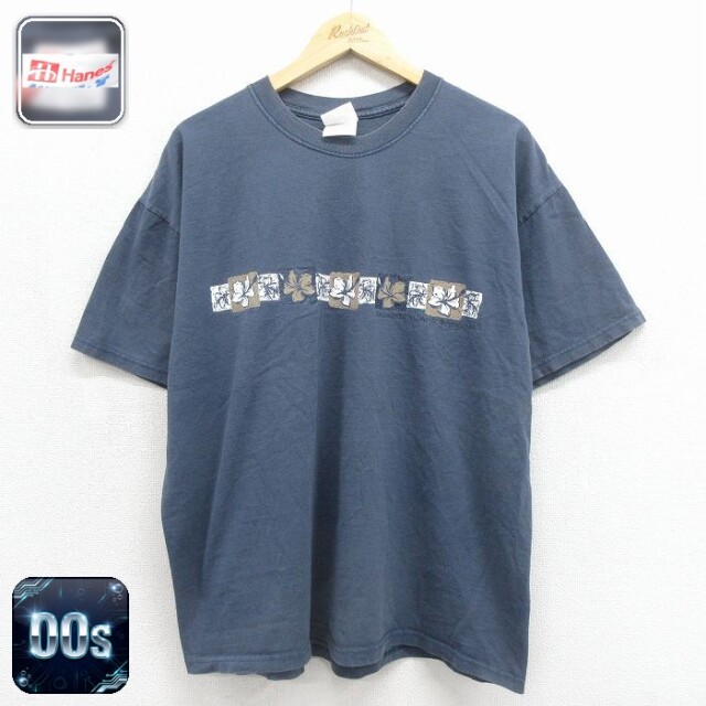 ヘインズ 00s 半袖Tシャツ バハマ グレー メンズXL相当 | 古着