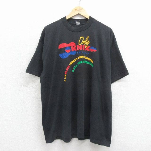 フルーツオブザルーム 90s 半袖Tシャツ KNIX ブラック メンズXL相当 | 古着