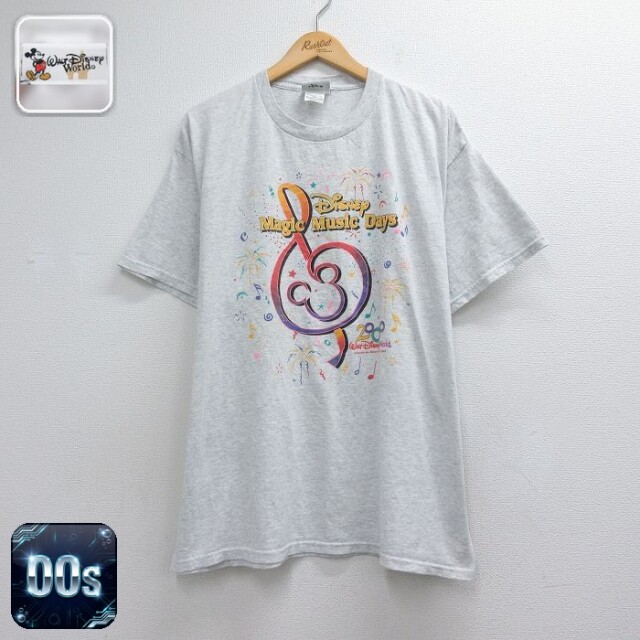 00s 半袖Tシャツ マジックミュージックデイズ グレー メンズXL相当 | 古着