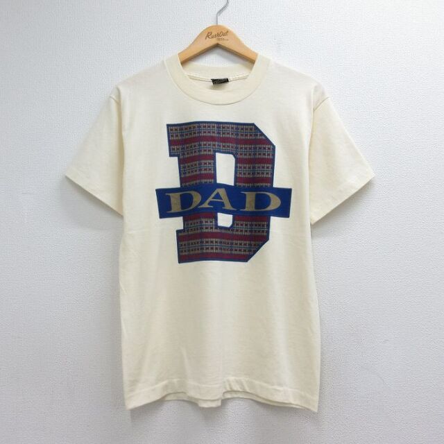 フルーツオブザルーム 90s 半袖Tシャツ DAD ベージュ メンズM相当 | 古着