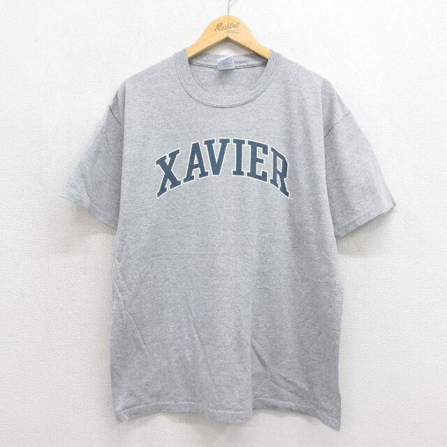 00s 半袖Tシャツ XAVIER 霜降りグレー メンズXL相当 | 古着