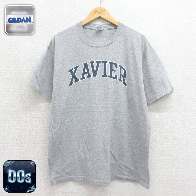 00s 半袖Tシャツ XAVIER 霜降りグレー メンズXL相当 | 古着