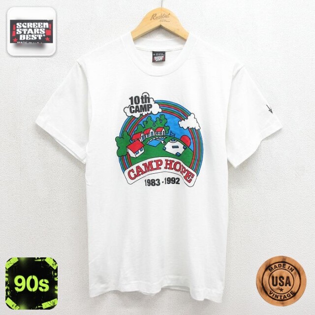 スクリーンスターズ 90s 半袖Tシャツ キャンプ メンズS相当 | 古着