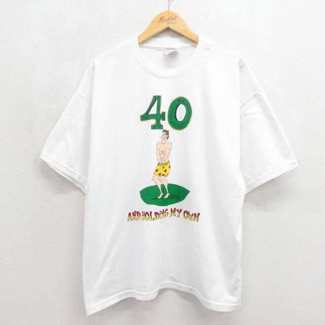 ヘインズ 90s 半袖Tシャツ ホワイト メンズXL相当 | 古着