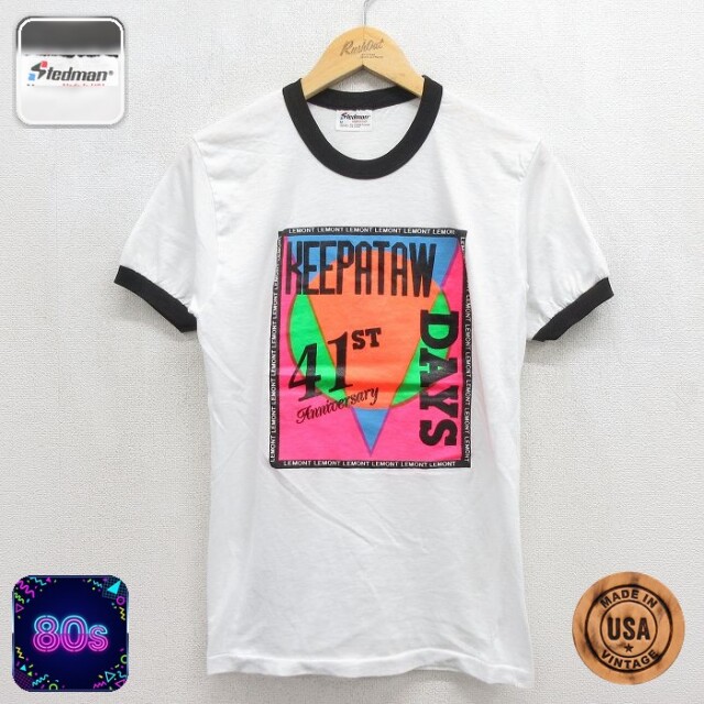 80s 半袖Tシャツ DAYS ホワイト メンズS相当 | 古着