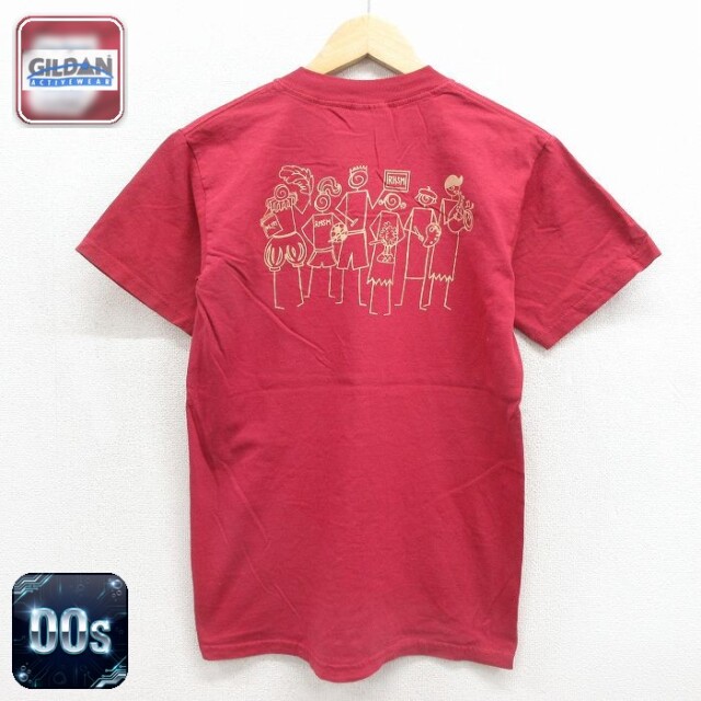 00s 半袖Tシャツ RHSM バーガンディ メンズS相当 | 古着