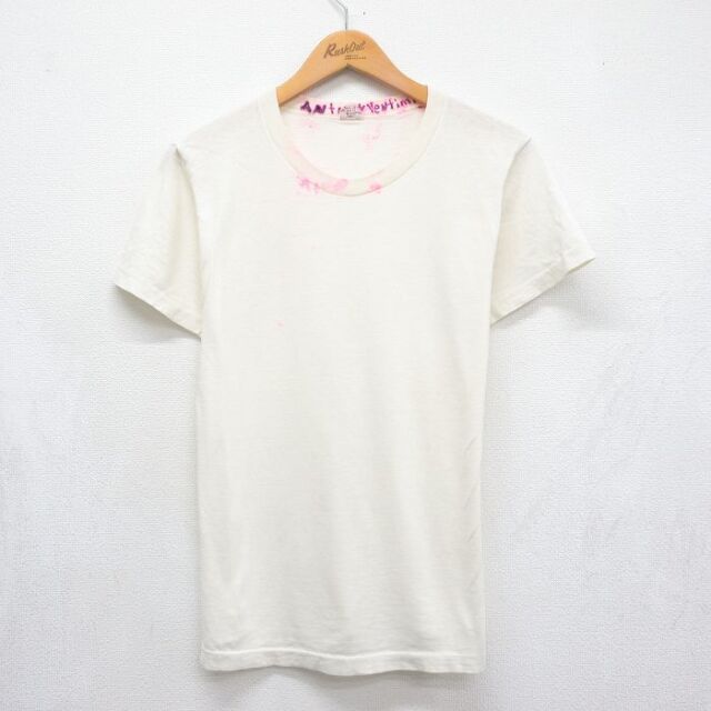 M★古着 BVD 半袖 ビンテージ Tシャツ メンズ 60年代 60s 無地 コットン クルーネック ホワイト 26jul06