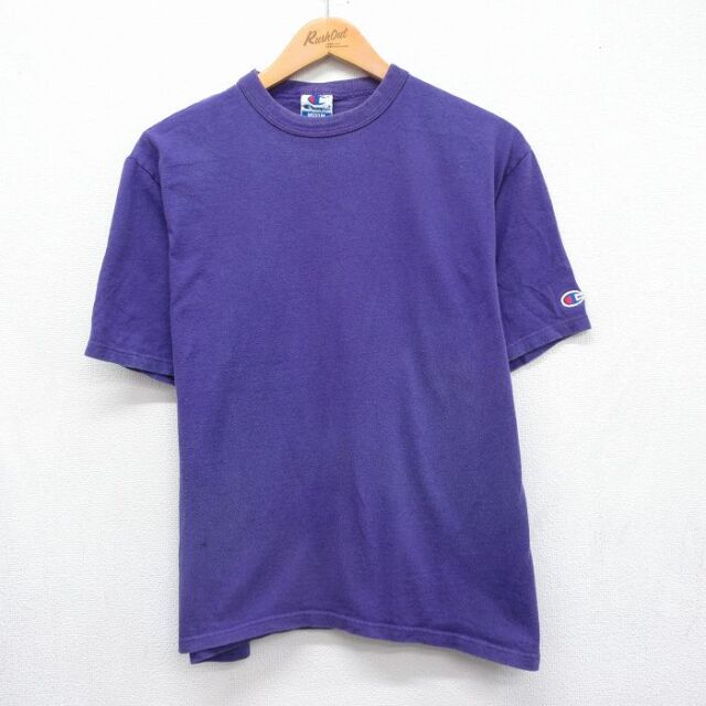 チャンピオン 90s 半袖Tシャツ パープル メンズL相当 | 古着