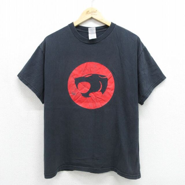 90s 半袖Tシャツ サンダーキャッツ ブラック メンズL相当 | 古着