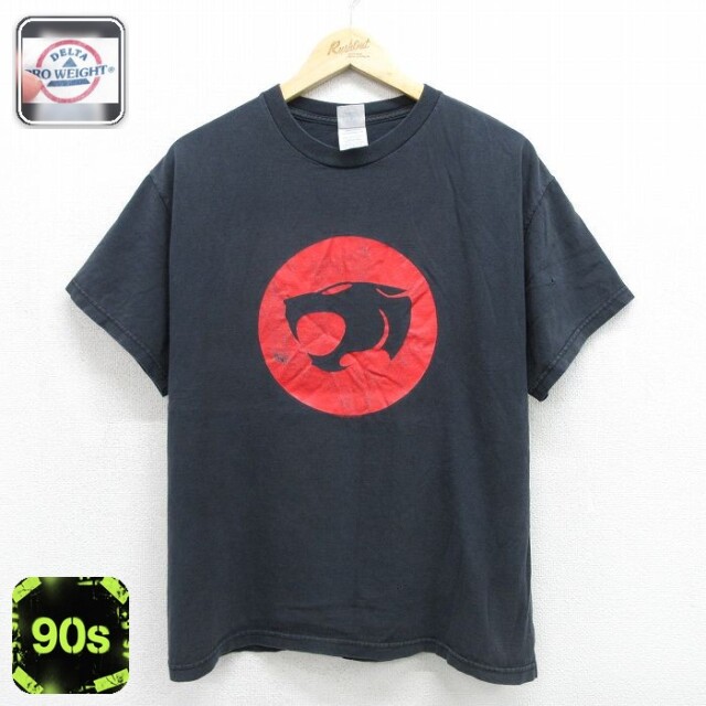 90s 半袖Tシャツ サンダーキャッツ ブラック メンズL相当 | 古着