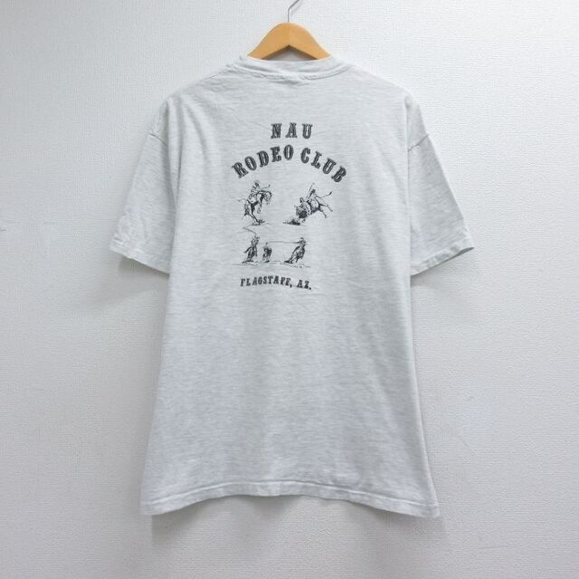 ヘインズ 90s 半袖Tシャツ ロデオ グレー メンズXL相当 | 古着