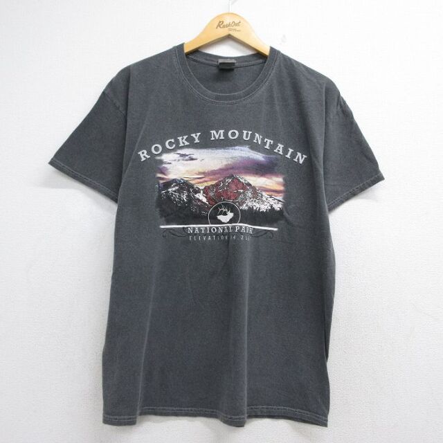 00s 半袖Tシャツ ロッキーマウンテン グレー メンズL相当 | 古着