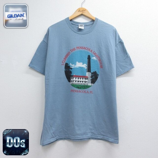 00s 半袖Tシャツ 投打 グレー メンズXL相当 | 古着