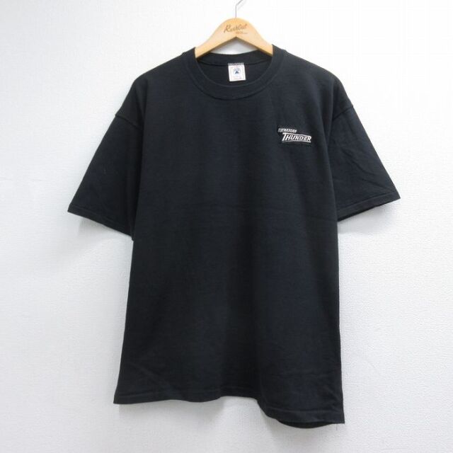 サンダー 90s 半袖Tシャツ ブラック メンズXL相当 | 古着