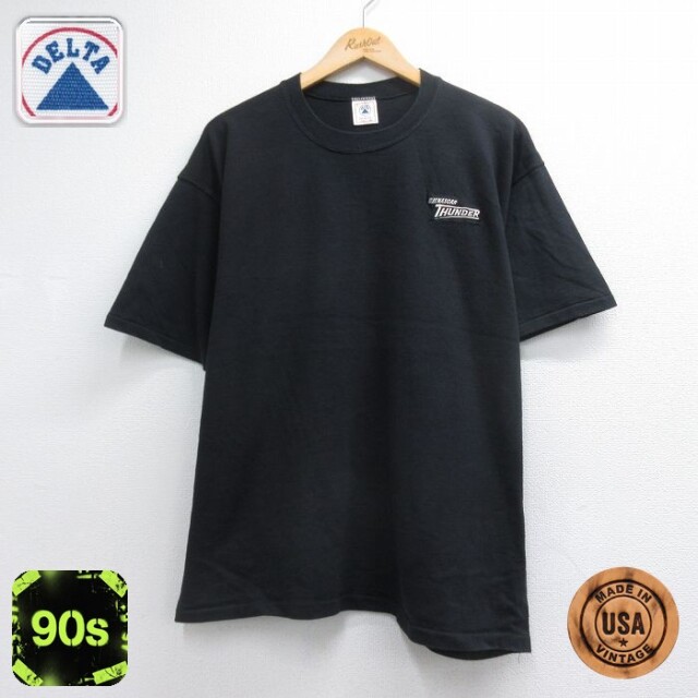 サンダー 90s 半袖Tシャツ ブラック メンズXL相当 | 古着