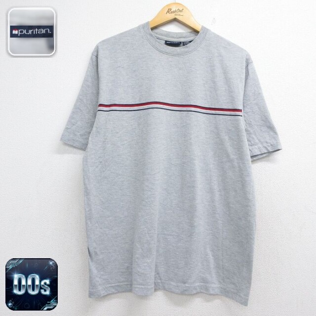 ピューリタン 00s 半袖Tシャツ 霜降り グレー メンズL相当 | 古着