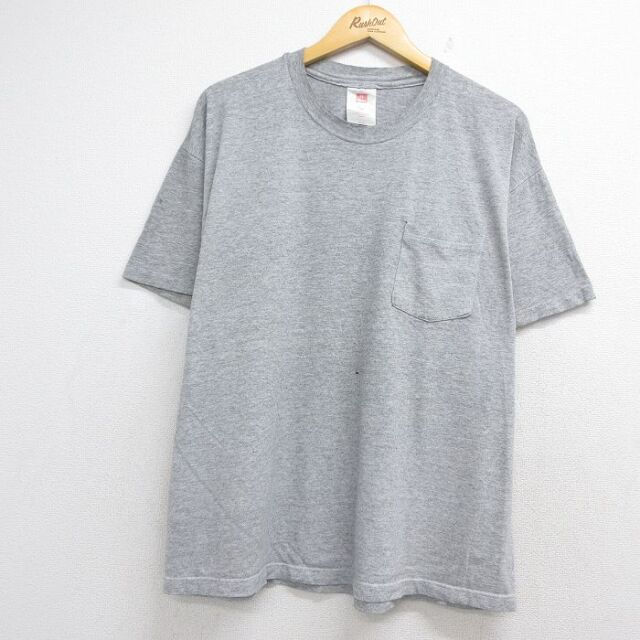 ヘインズ 00s 半袖Tシャツ 霜降り グレー メンズXL相当 | 古着