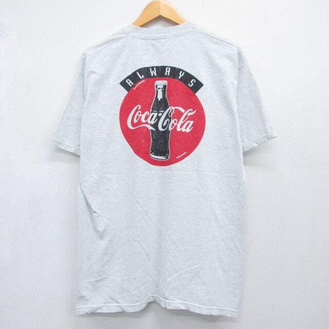 90s 半袖Tシャツ コカコーラ グレー メンズXL相当 | 古着