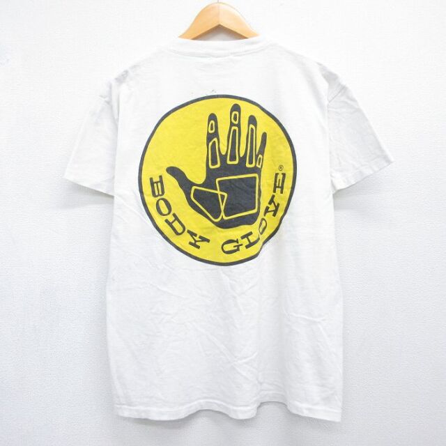 XL★古着 BODY GLOVE 半袖 ビンテージ Tシャツ メンズ 90年代 90s ホワイト 26jul23