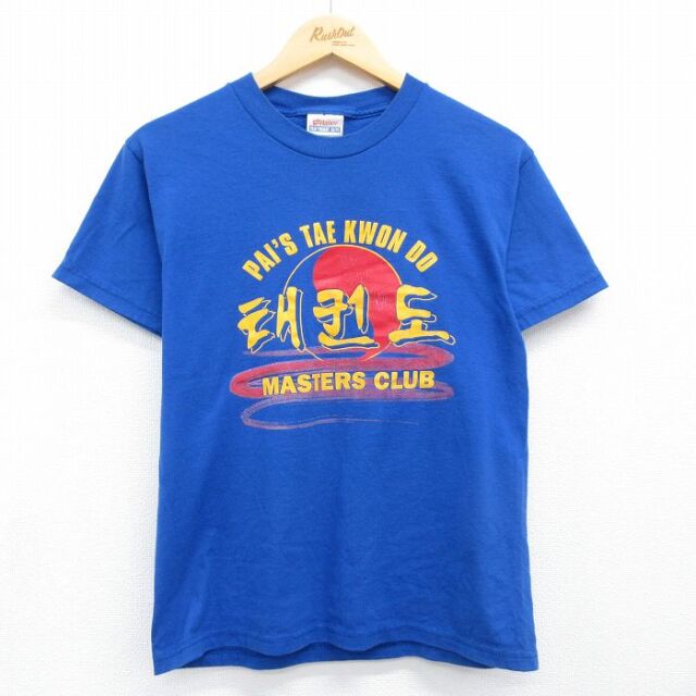 ヘインズ 00s 半袖Tシャツ マスタークラブ ブルー メンズS相当 | 古着