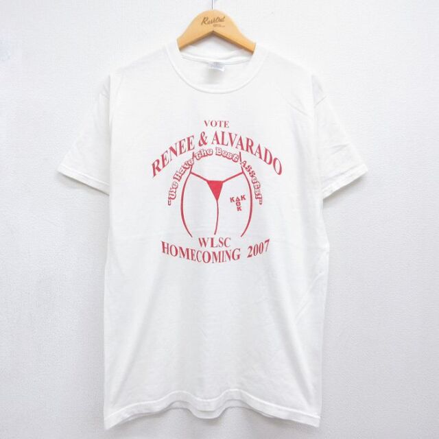 00s 半袖Tシャツ ビキニ ホワイト メンズL相当 | 古着