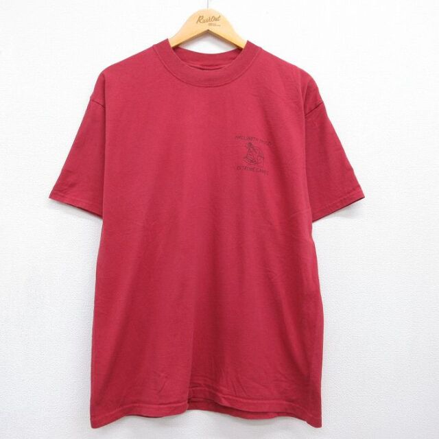 00s 半袖Tシャツ フォークスプーン レッド メンズL相当 | 古着