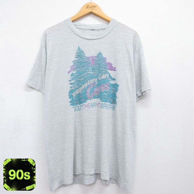 90s 半袖Tシャツ グレー メンズXL相当 | 古着