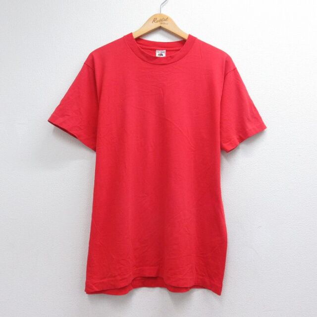 フルーツオブザルーム 90s 半袖Tシャツ レッド メンズL相当 | 古着
