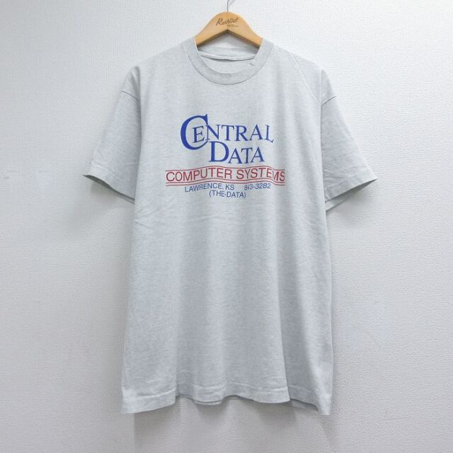 90s 半袖Tシャツ CENTRAL 霜降りグレー メンズXL相当 | 古着