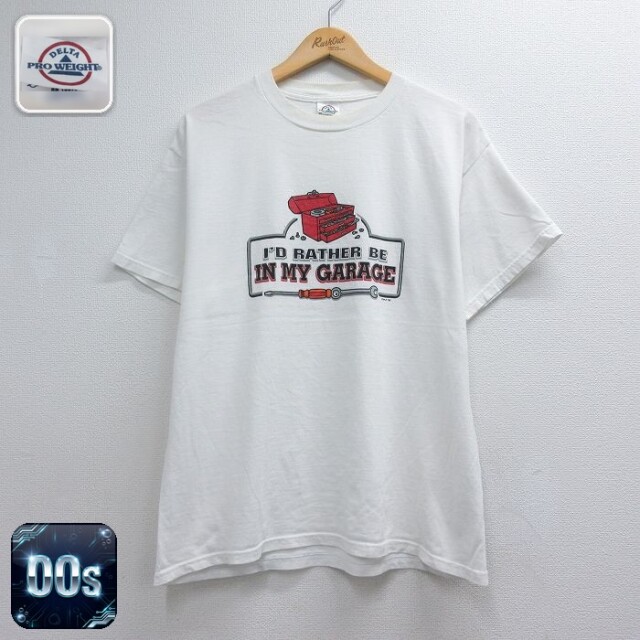 00s 半袖Tシャツ 工具 ホワイト メンズL相当 | 古着
