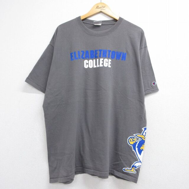 チャンピオン 00s 半袖Tシャツ カレッジ グレー メンズXL相当 | 古着