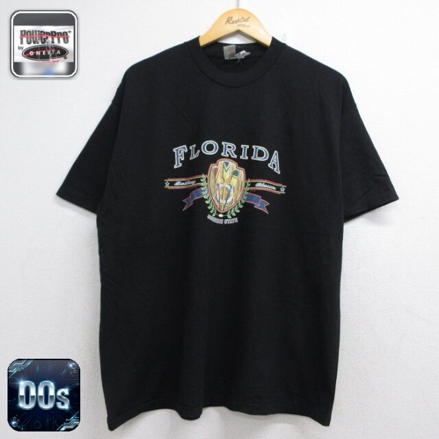 オニータ 00s 半袖Tシャツ フロリダ ブラック メンズXL相当 | 古着