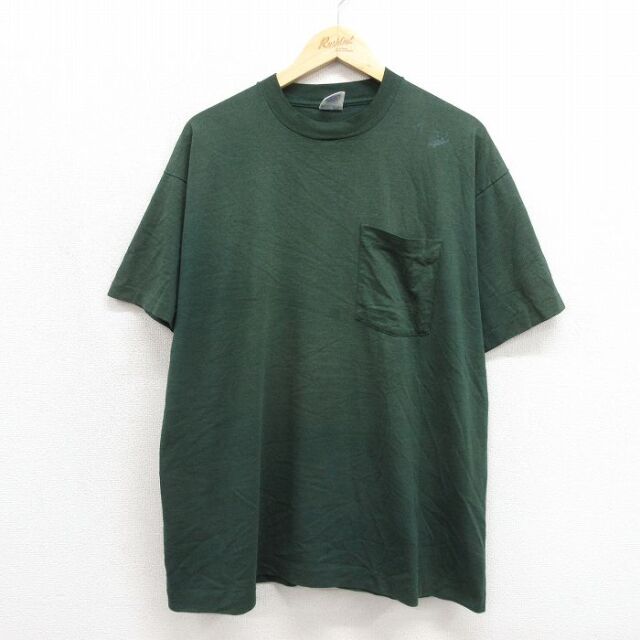 BVD 90s 半袖Tシャツ 胸ポケット グリーン メンズXL相当 | 古着