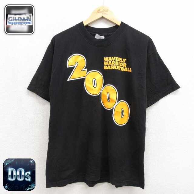 00s 半袖Tシャツ バスケットボール ブラック メンズL相当 | 古着