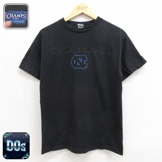 CHAMPS 00s 半袖Tシャツ カロライナ ブラック メンズM相当 | 古着