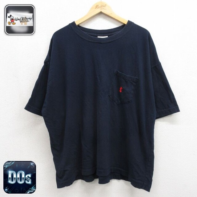 00s 半袖Tシャツ ディズニー ミッキー ブラック メンズXL相当 | 古着