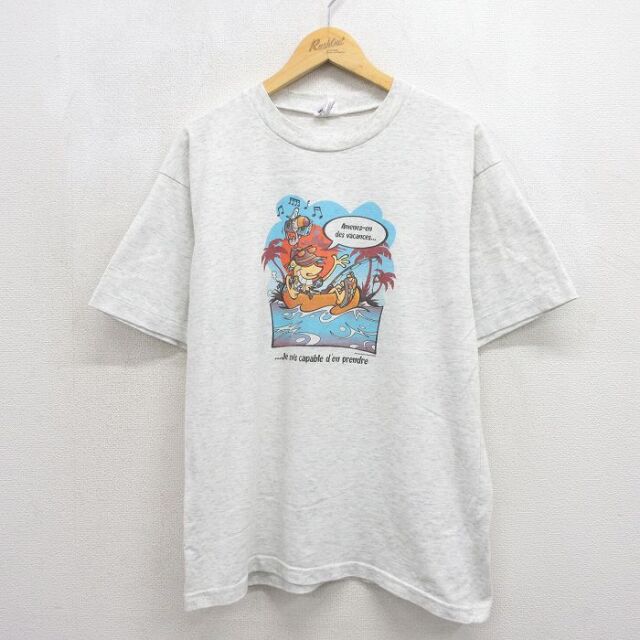 90s 半袖Tシャツ カヌー グレー メンズL相当 | 古着