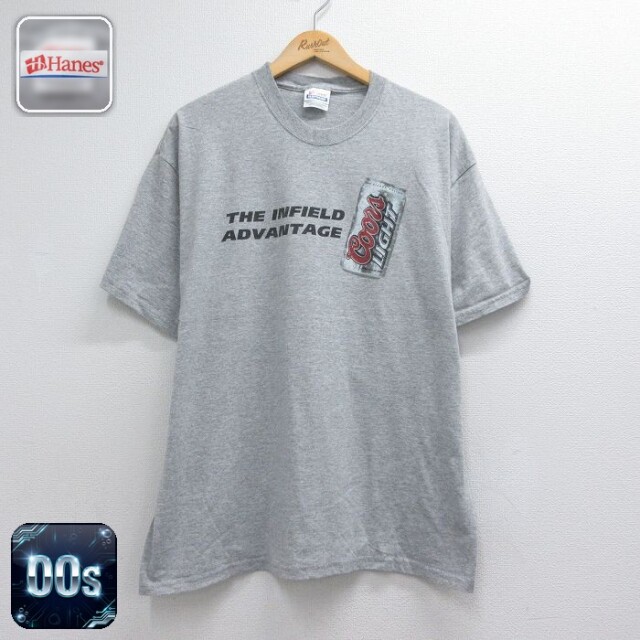 ヘインズ 00s 半袖Tシャツ クアーズライト グレー メンズXL相当 | 古着