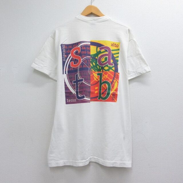 フルーツオブザルーム 90s 半袖Tシャツ Soprano alto ホワイト メンズXL相当 | 古着