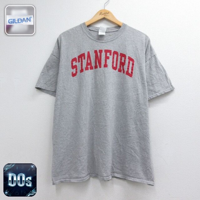 00s 半袖Tシャツ STANFORD 霜降りグレー メンズXL相当 | 古着