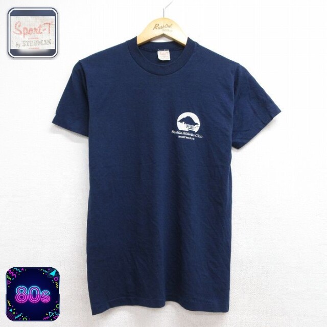 80s 半袖Tシャツ Seattle ネイビー メンズS相当 | 古着
