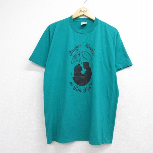 90s 半袖Tシャツ サンペドロ グリーン メンズL相当 | 古着