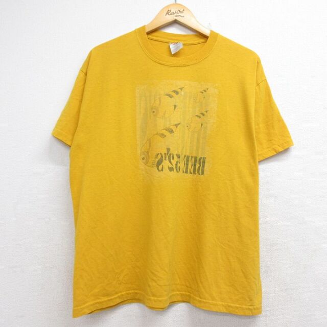 00s 半袖Tシャツ BEE イエロー メンズXL相当 | 古着