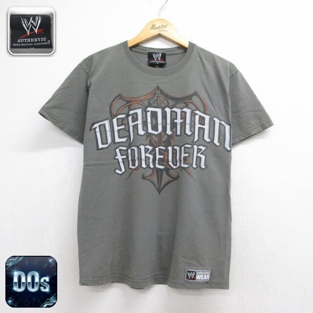 ヘインズ 00s 半袖Tシャツ ワールドプロレスリングアンダーテイカー グレー メンズM相当 | 古着